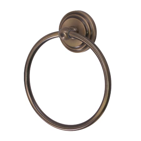 Kingston Brass Milano Towel Ring, Antique Brass BA2714AB